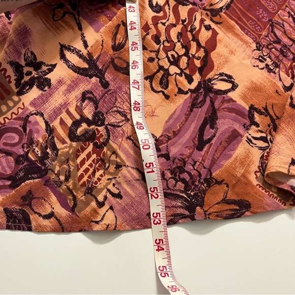 VTG Hilo Hattie Hawaiian Maxi Dress Women Size 6 Pink Orange Floral Long - Picture 9 of 9